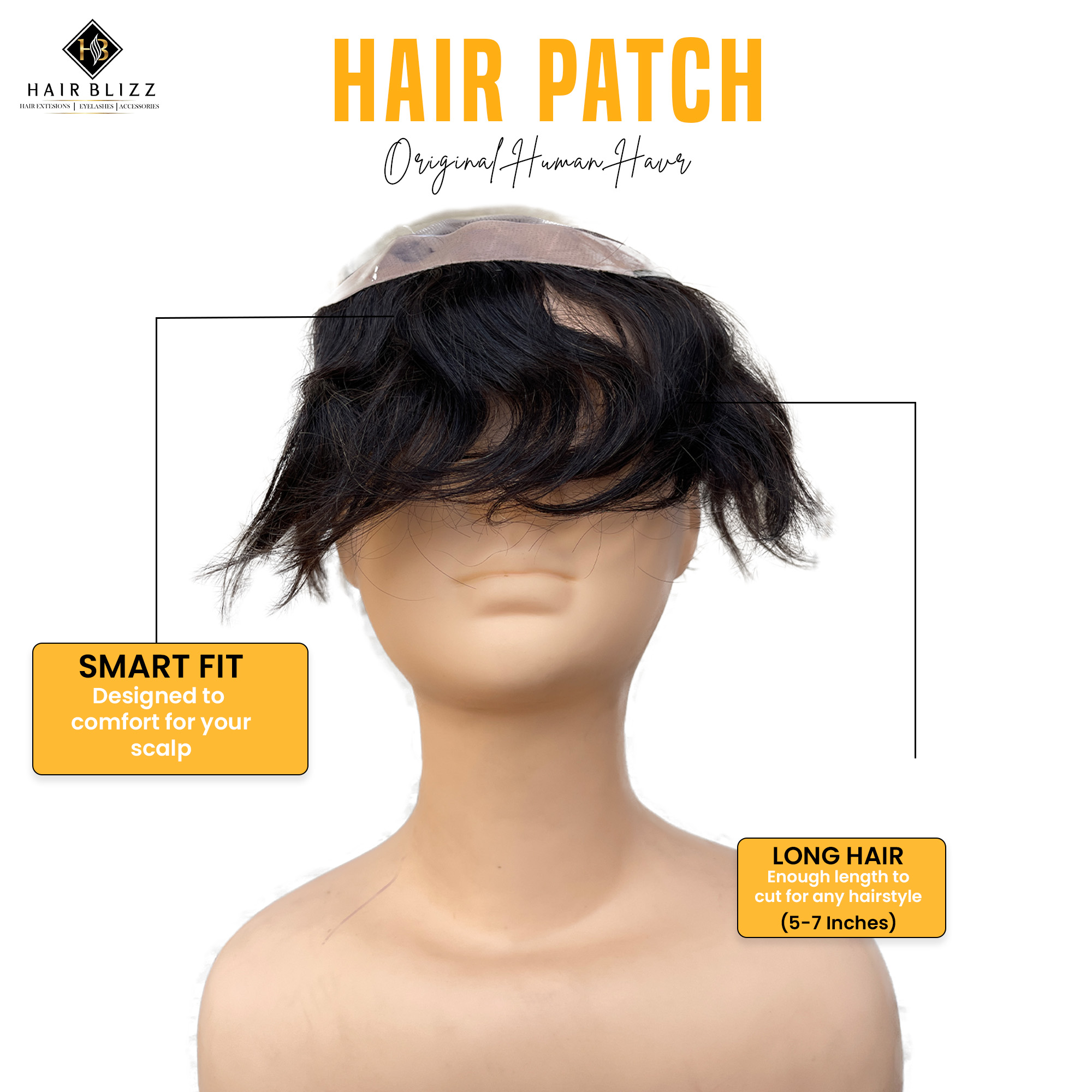 Mono Front Lace Hair Patch
