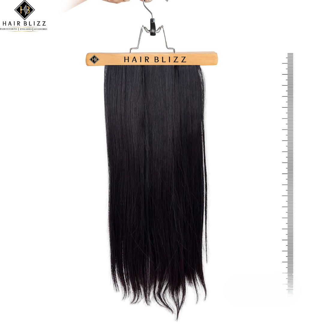 22” Straight Clip-In Extension – Jet Black